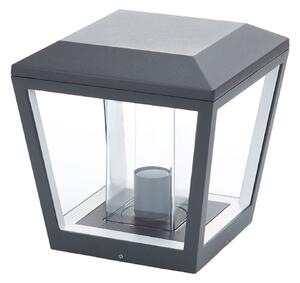 Zewnętrzna Lampa Lucande, Dunia, ściemnialny, czarny, taras, metal, nowoczesny