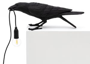 Lampa Stołowa SELETTI, Bird Lamp, czarny, salon, tworzywo sztuczne, design