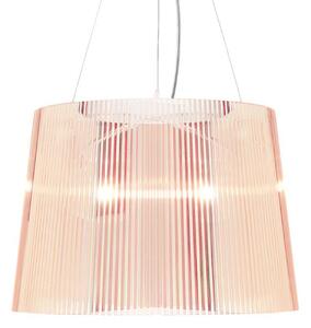 Lampa Wisząca Kartell, Gé, pudrowy róż, salon, tworzywo sztuczne, design