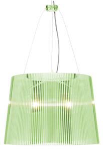 Lampa Wisząca Kartell, Gé, zielony, salon, tworzywo sztuczne, design