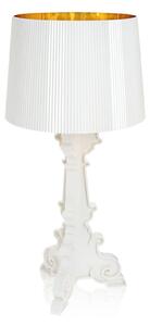 Lampa Stołowa Kartell, Bourgie, ściemnialny, biały, salon, tworzywo sztuczne, design