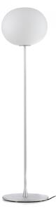 Lampa Podłogowa FLOS, GLO-BALL, ściemnialny, metaliczny, salon, szkło, design
