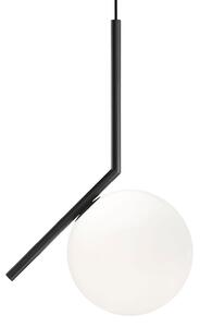 Lampa Wisząca FLOS, IC S1, ściemnialny, czarny, salon, szkło, design