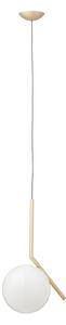 Lampa Wisząca FLOS, IC S1, ściemnialny, złoty | mosiężny, salon, metal, design