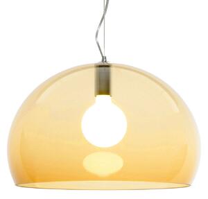 Lampa Wisząca Kartell, FL/Y, ściemnialny, żółty, salon, tworzywo sztuczne, design