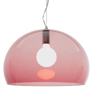 Lampa Wisząca Kartell, FL/Y, ściemnialny, czerwony, salon, tworzywo sztuczne, design