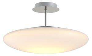 Lampa Sufitowa Lindby, Gunda, ściemnialny, biały, salon, szkło, nowoczesny