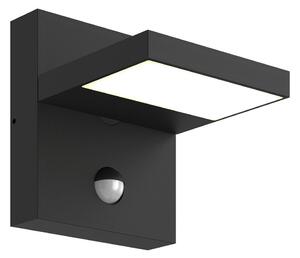 Zewnętrzna Lampa Lucande, Silvan, czarny, balkon, aluminium, nowoczesny