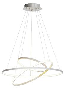 Lampa Wisząca Lucande, Ezana, ściemnialny, szary, salon, metal, nowoczesny