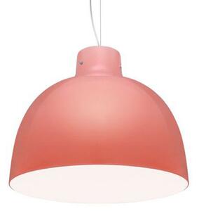 Lampa Wisząca Kartell, Bellissima, pudrowy róż, salon, tworzywo sztuczne, design