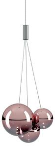 Lampa Wisząca Lodes, ściemnialny, pudrowy róż, jadalnia, szkło