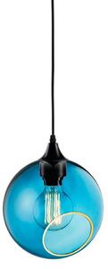 Lampa Wisząca DESIGN BY US, niebieski, salon, szkło