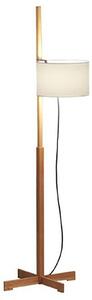 Lampa Podłogowa Santa & Cole, ściemnialny, beżowy, salon, drewno