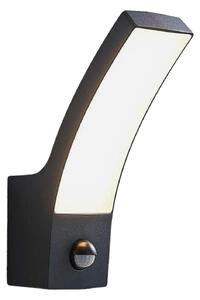 Zewnętrzna Lampa Lindby, Ilvita, czarny, balkon, aluminium, nowoczesny