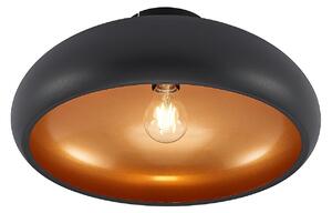 Lampa Sufitowa Lindby, Gerwina, ściemnialny, czarny, salon, metal, nowoczesny