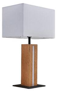 Lampa Stołowa Lindby, Garry, ściemnialny, biały, salon, tkanina | tekstylia, nowoczesny