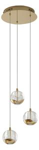Lampa Wisząca Lucande, Hayley, transparentny, salon, szkło, nowoczesny