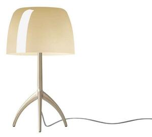 Lampa Stołowa Foscarini, ściemnialny, złoty | mosiężny, salon, aluminium