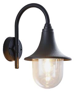 Zewnętrzna Lampa Lindby, Nalevi, ściemnialny, czarny, balkon, tworzywo sztuczne, nowoczesny
