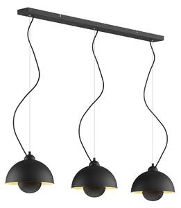Lampa Wisząca Lindby, Gretja, ściemnialny, czarny, salon, metal, nowoczesny