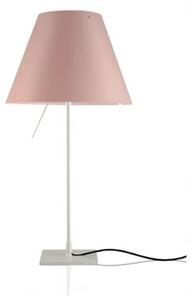 Lampa Stołowa Luceplan, pudrowy róż, salon, aluminium