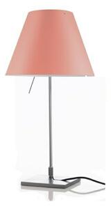 Lampa Stołowa Luceplan, pudrowy róż, salon, aluminium