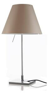 Lampa Stołowa Luceplan, brąz rdzawy, salon, aluminium
