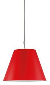 Lampa Wisząca Luceplan, czerwony, jadalnia, aluminium