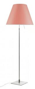 Lampa Podłogowa Luceplan, ściemnialny, pudrowy róż, salon, aluminium