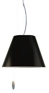 Lampa Wisząca Luceplan, czarny, salon, tworzywo sztuczne