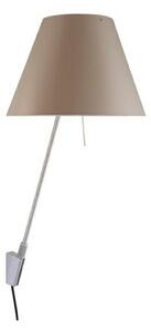 Lampa Ścienna Luceplan, brąz rdzawy, salon, aluminium