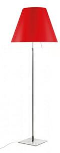 Lampa Podłogowa Luceplan, czerwony, salon, aluminium