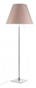Lampa Podłogowa Luceplan, pudrowy róż, salon, aluminium