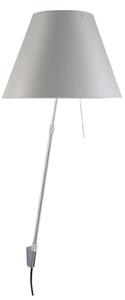 Lampa Ścienna Luceplan, ściemnialny, biały, salon, aluminium