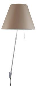 Lampa Ścienna Luceplan, ściemnialny, brąz rdzawy, salon, aluminium