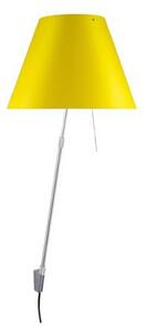 Lampa Ścienna Luceplan, ściemnialny, żółty, salon, aluminium