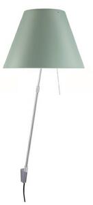 Lampa Ścienna Luceplan, ściemnialny, zielony, salon, aluminium
