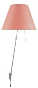 Lampa Ścienna Luceplan, ściemnialny, pudrowy róż, salon, aluminium