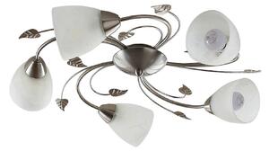 Lampa Sufitowa Lindby, Yannie, ściemnialny, metaliczny, salon, metal, antyczny