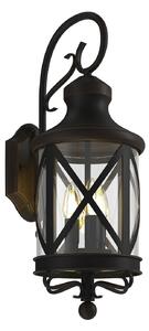 Zewnętrzna Lampa Lucande, Marcellino, ściemnialny, brąz rdzawy, balkon, metal, antyczny