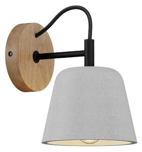 Lampa Ścienna Lucande, Kalinda, ściemnialny, szary, salon, beton, skandynawski