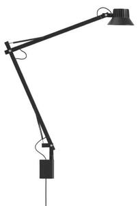 Lampa Ścienna Muuto, czarny, gabinet | pracownia, aluminium