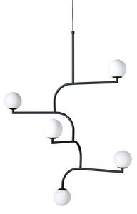 Lampa Wisząca Pholc, czarny, jadalnia, metal