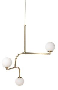 Lampa Wisząca Pholc, złoty | mosiężny, jadalnia, metal