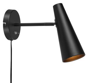Lampa Ścienna Markslöjd, Peak, czarny, salon, metal, nowoczesny