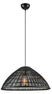 Lampa Wisząca Markslöjd, Capello, ściemnialny, czarny, salon, bambus, skandynawski