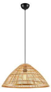 Lampa Wisząca Markslöjd, Capello, ściemnialny, drewniany, salon, bambus, skandynawski