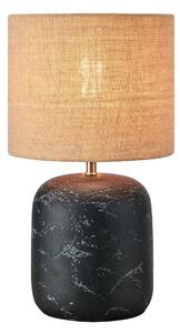 Lampa stołowa Montagna H45 czarna/naturalna – Markslöjd