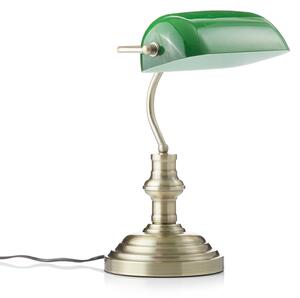Lampa Stołowa Markslöjd, Bankers, antyczny mosiądz, salon, metal, antyczny