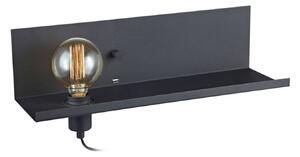 Lampa Ścienna Markslöjd, Multi USB, ściemnialny, czarny, salon, metal, nowoczesny